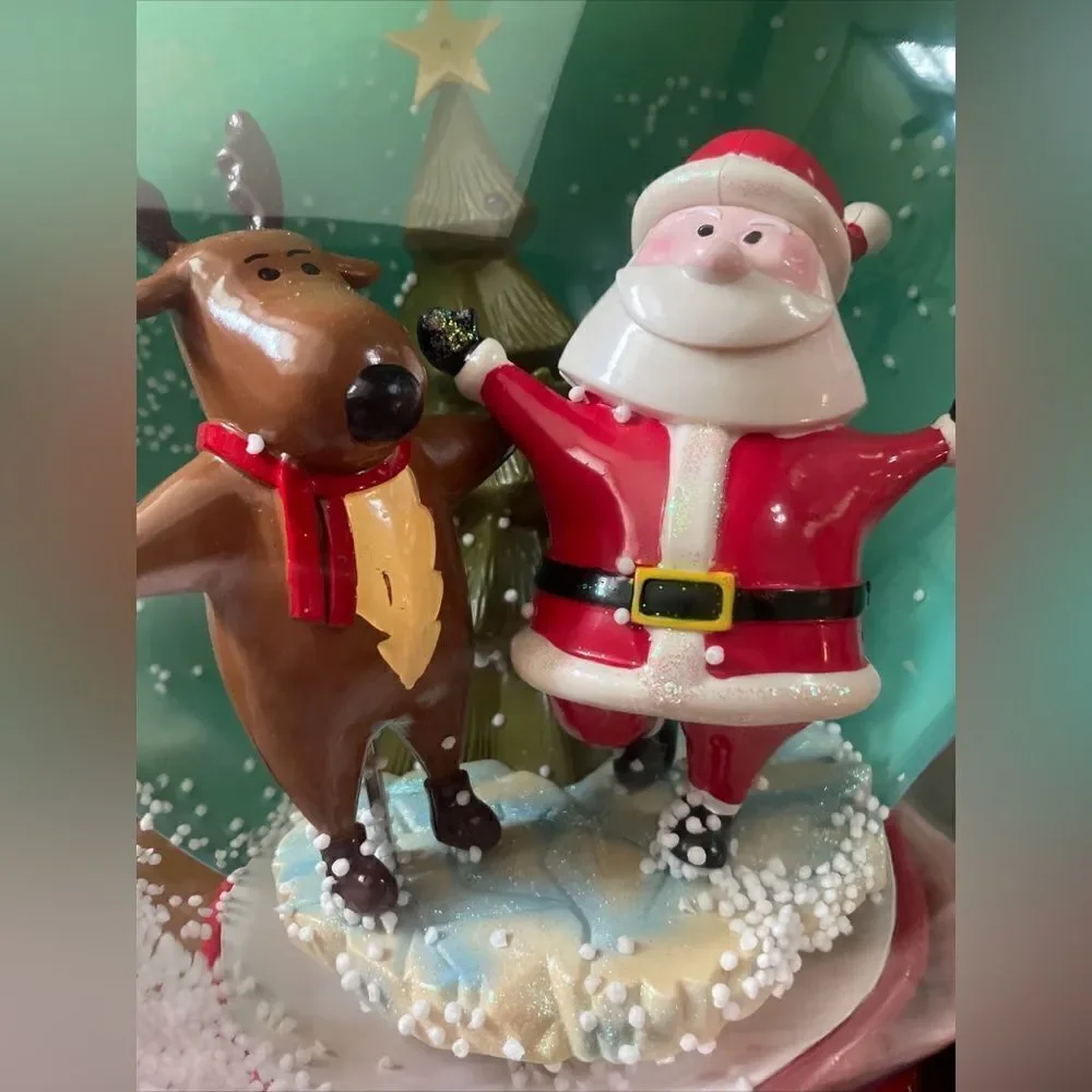 GEMMY Santa Waterless Musical 13” Snow Globe